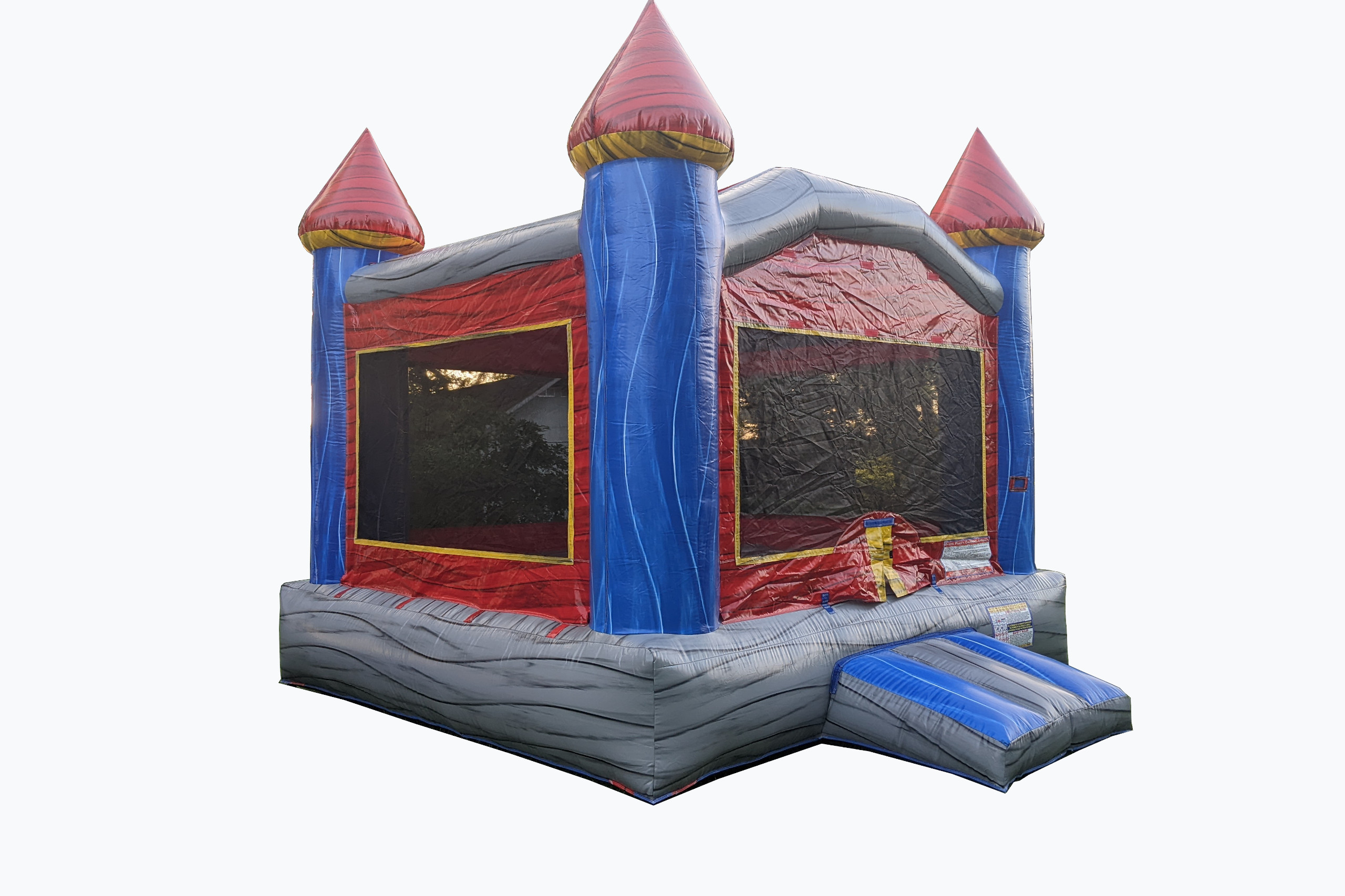 blue and grey colored